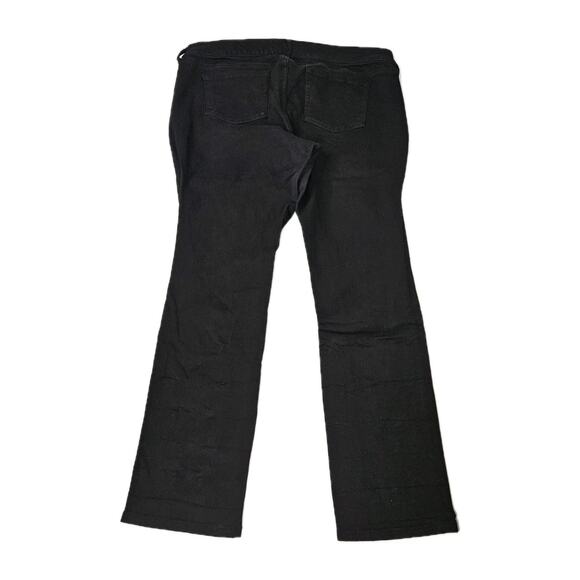 Torrid Boyfriend Jeans Black Denim Stretch Straight Distressed 18 Reg Fishnets - Picture 7 of 10